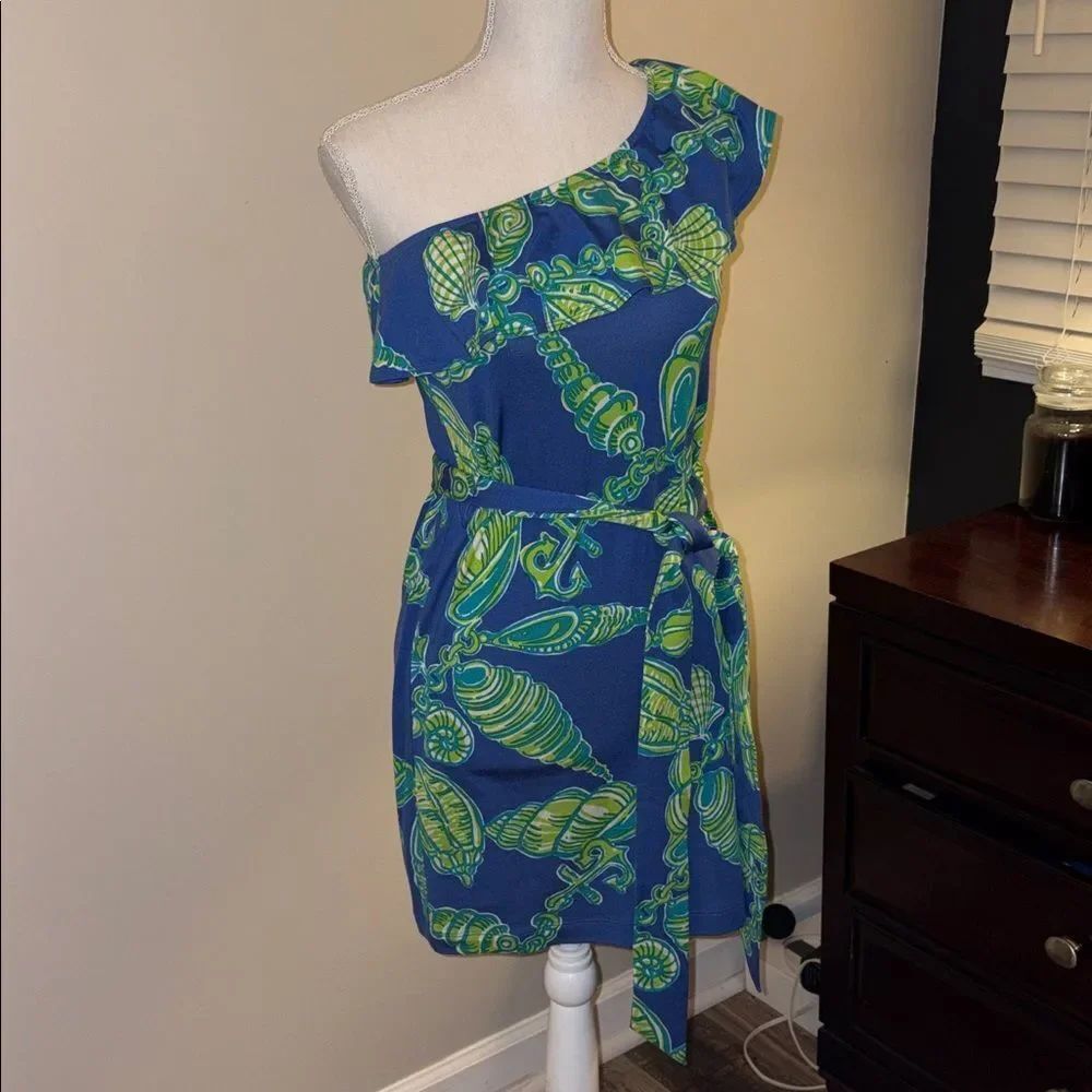 Lilly Pulitzer Robyn One Shoulder Ruffle Mini Dress - Picture 3 of 8